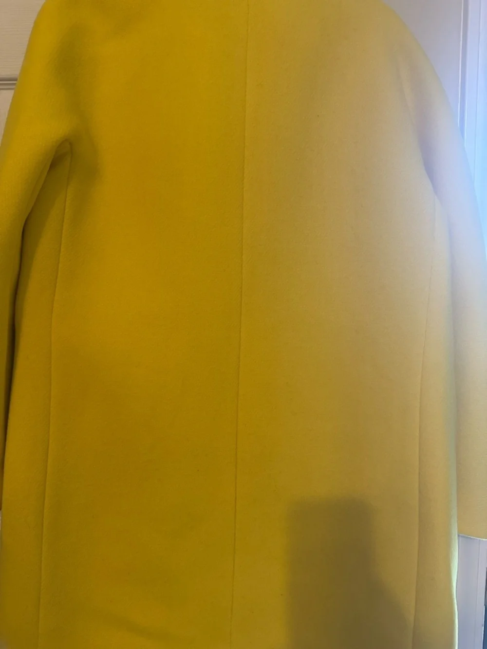 J. Crew Bright Yellow Italian Stadium Cloth Coat - Picture 6 of 6